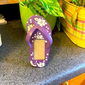 Ceramic flip flop photo frame